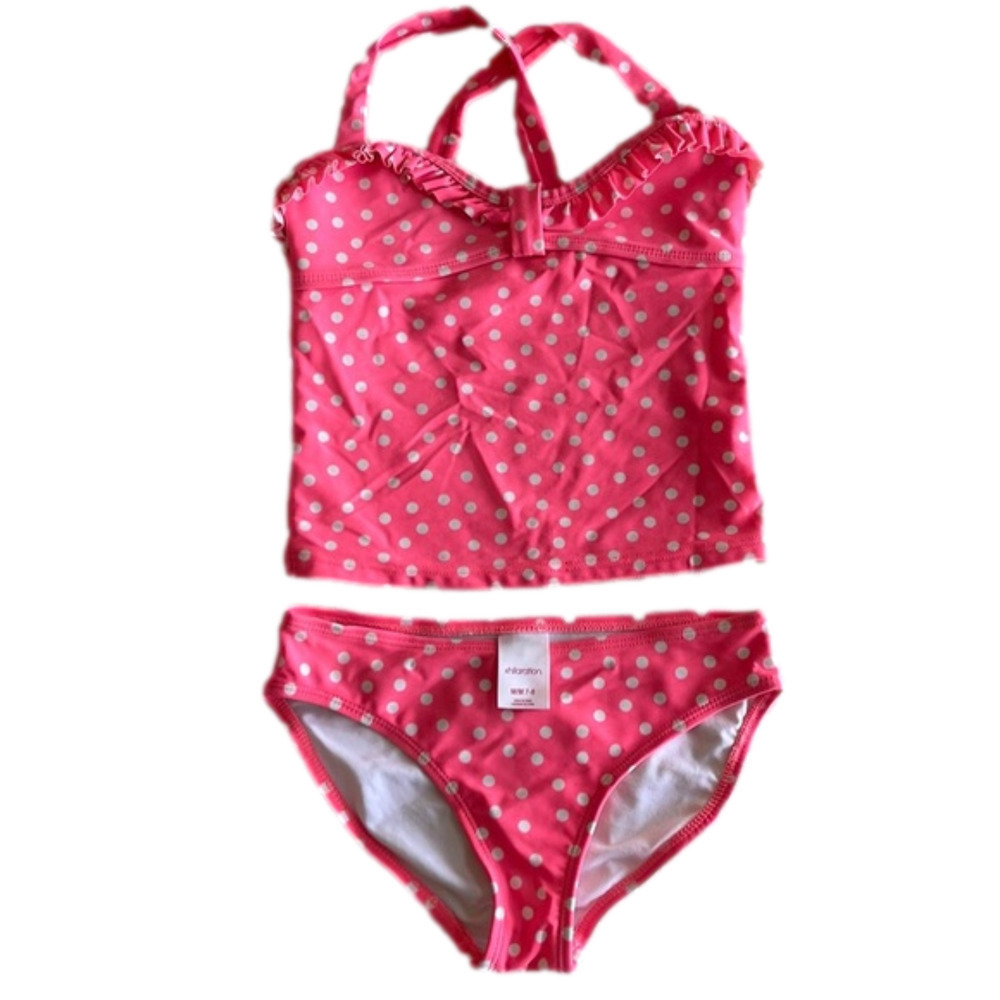 XHILARATION girls tankini size MED 7/8